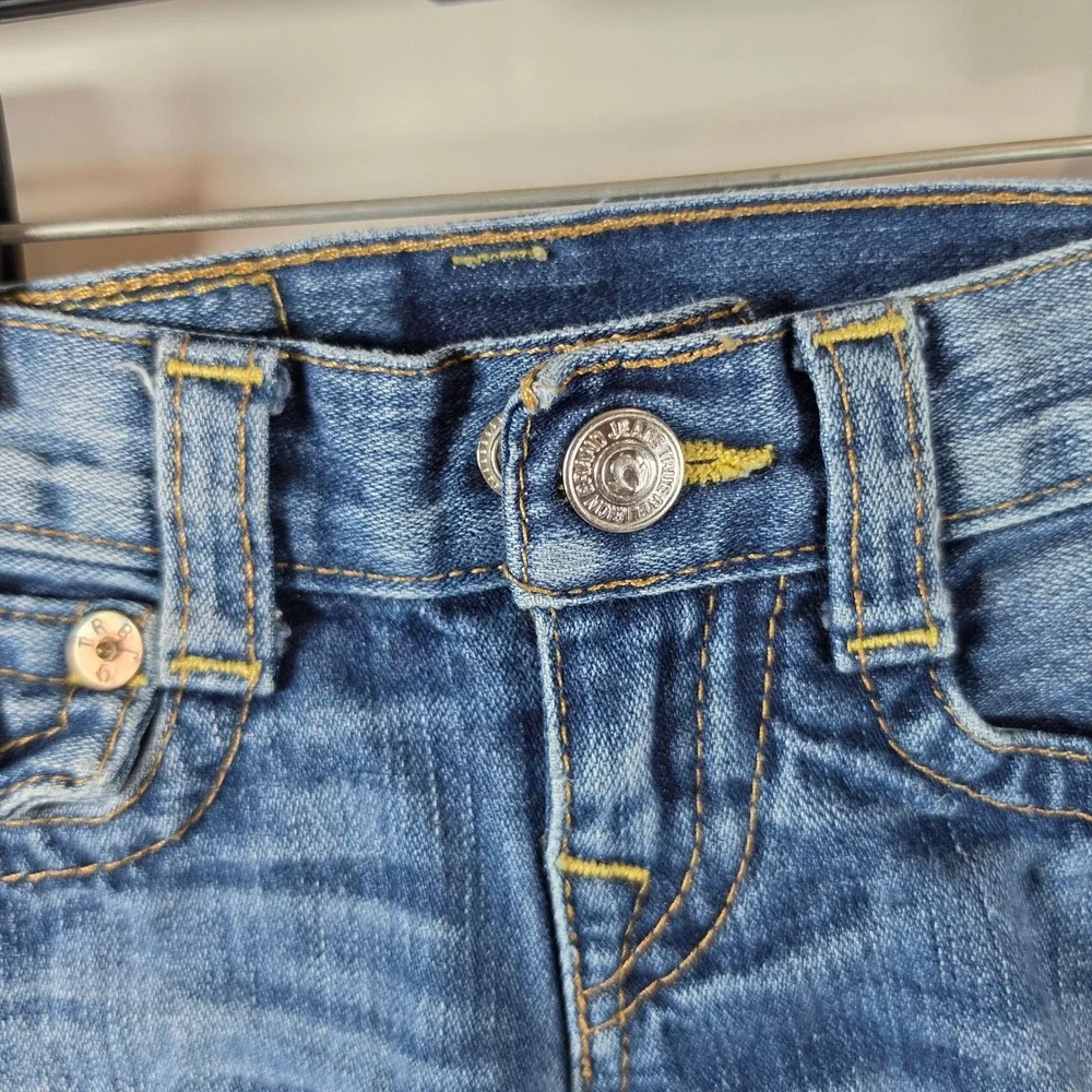 True‎ Religion Boys Jack Straight Leg Jeans Medium Wash Size 2 Denim Pants
